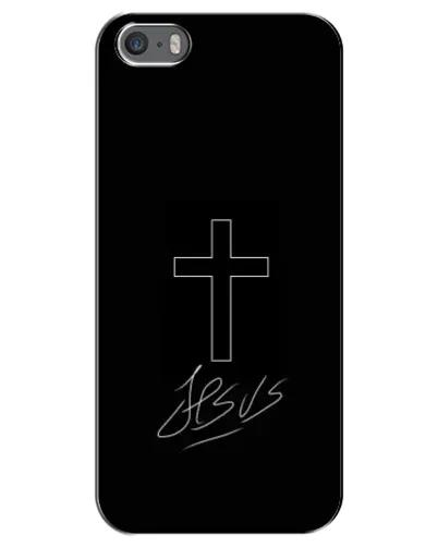 Чехол для iPhone 5 / 5s / SE с картинкой «Графический крест Jesus» Чехол для iPhone 5 / 5s / SE с картинкой «Графический крест Jesus»