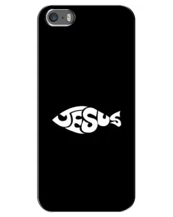 Чехол для iPhone 5 / 5s / SE с картинкой «Рыба Jesus»