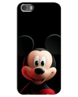 Чехол для iPhone 5 / 5s / SE с картинкой «Улыбающийся Микки Маус»