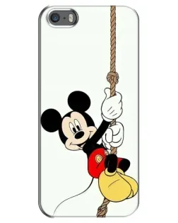 Чехол для iPhone 5 / 5s / SE с картинкой «Mickey на канате»