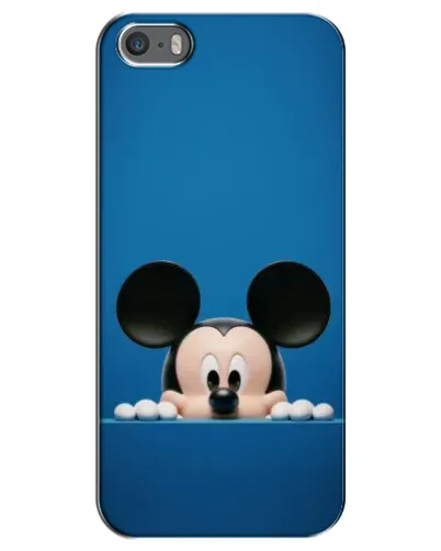 Чехол для iPhone 5 / 5s / SE с картинкой «Микки выглядывает»