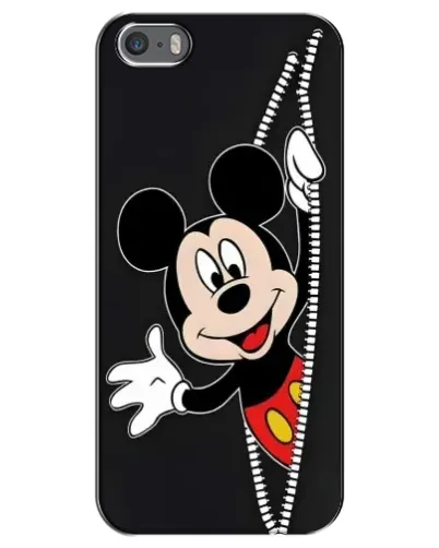 Чехол для iPhone 5 / 5s / SE с картинкой «Микки раздвигает стены»