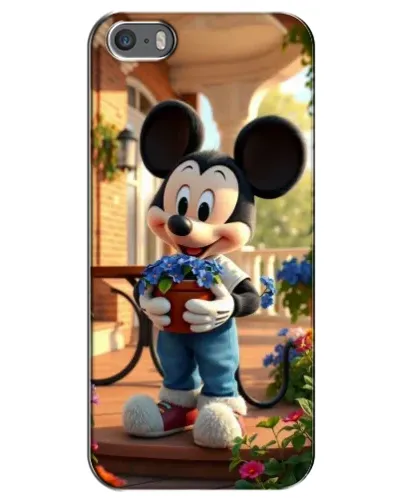 Чехол для iPhone 5 / 5s / SE с картинкой «Микки садовод»