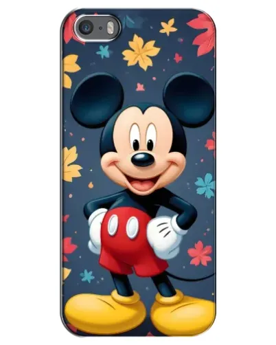 Чехол для iPhone 5 / 5s / SE с картинкой «Осенний Mickey Mouse»