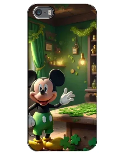 Чехол для iPhone 5 / 5s / SE с картинкой «Микки в мастерской»