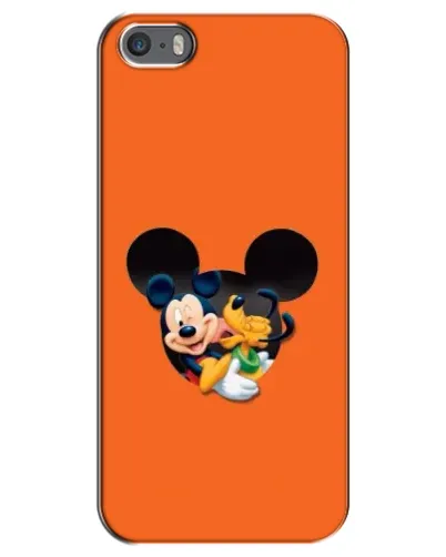 Чехол для iPhone 5 / 5s / SE с картинкой «Сердце Микки Минни»