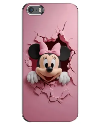 Чехол для iPhone 5 / 5s / SE с картинкой «Минни сквозь стену»