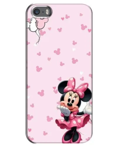 Чехол для iPhone 5 / 5s / SE с картинкой «Минни Маус и сердечки»