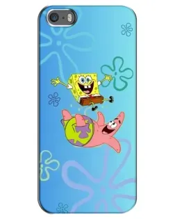 Чехол для iPhone 5 / 5s / SE с картинкой «Спанч Боб и Патрик»