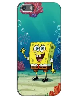 Чехол для iPhone 5 / 5s / SE с картинкой «Подводный привет»