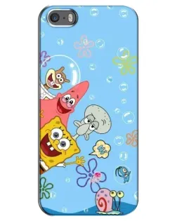 Чехол для iPhone 5 / 5s / SE с картинкой «Веселые пузырьки»