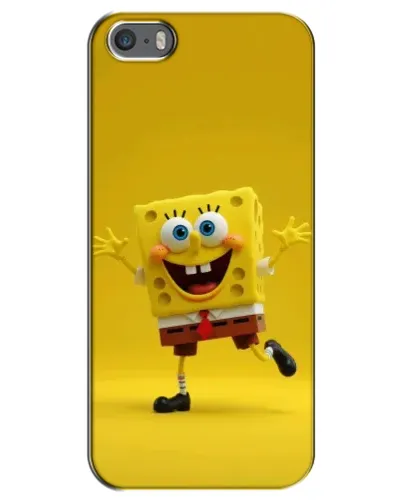 Чехол для iPhone 5 / 5s / SE с картинкой «Позитивный Губка Боб»