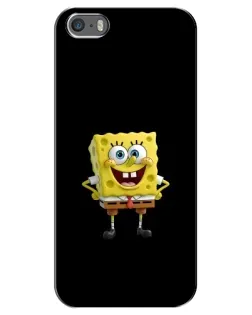 Чехол для iPhone 5 / 5s / SE с картинкой «Классический Губка Боб»