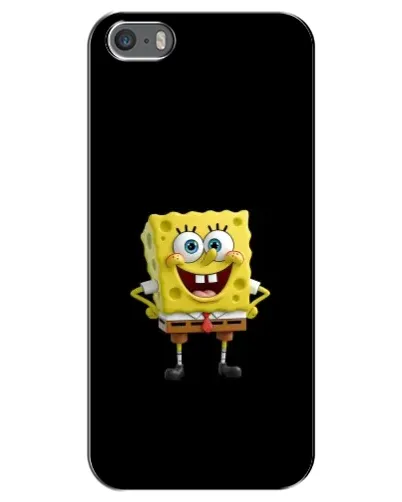 Чехол для iPhone 5 / 5s / SE с картинкой «Классический Губка Боб»