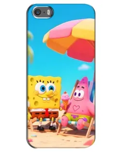 Чехол для iPhone 5 / 5s / SE с картинкой «Отдых на пляже»