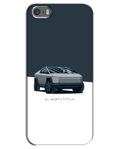 Чехол для iPhone 5 / 5s / SE с картинкой «Серебристый Cybertruck Tesla» Чехол для iPhone 5 / 5s / SE с картинкой «Серебристый Cybertruck Tesla»