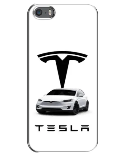 Чехол для iPhone 5 / 5s / SE с картинкой «Tesla White Style» Чехол для iPhone 5 / 5s / SE с картинкой «Tesla White Style»