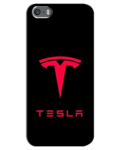 Чехол для iPhone 5 / 5s / SE с картинкой «Tesla Red Logo» Чехол для iPhone 5 / 5s / SE с картинкой «Tesla Red Logo»