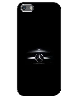 Чехол для iPhone 5 / 5s / SE с картинкой «Mercedes — абстрактные линии»