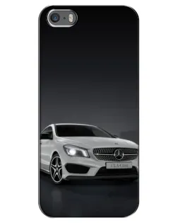 Чехол для iPhone 5 / 5s / SE с картинкой «Mercedes AMG GT Silver»