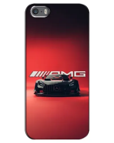 Чехол для iPhone 5 / 5s / SE с картинкой «Mercedes AMG — красная линия»