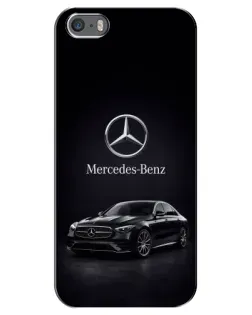 Чехол для iPhone 5 / 5s / SE с картинкой «Mercedes — решетка радиатора»