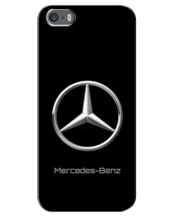 Чехол для iPhone 5 / 5s / SE с картинкой «Mercedes Silver Logo»
