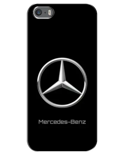 Чехол для iPhone 5 / 5s / SE с картинкой «Mercedes Silver Logo»