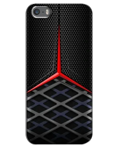 Чехол для iPhone 5 / 5s / SE с картинкой «Mercedes Carbon Grid»
