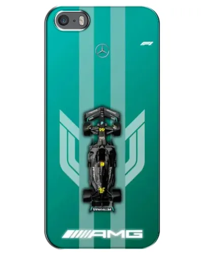 Чехол для iPhone 5 / 5s / SE с картинкой «Mercedes AMG Petronas»