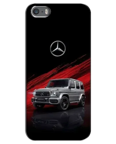 Чехол для iPhone 5 / 5s / SE с картинкой «Mercedes G-Class красный»