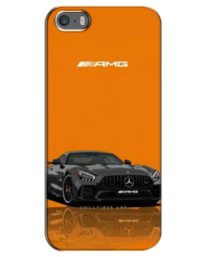 Чехол для iPhone 5 / 5s / SE с картинкой «Оранжевый Mercedes AMG»