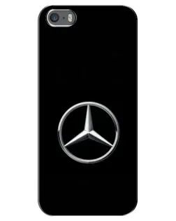 Чехол для iPhone 5 / 5s / SE с картинкой «Mercedes классический лого»