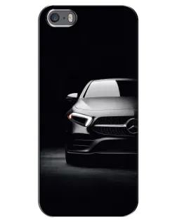 Чехол для iPhone 5 / 5s / SE с картинкой «Свет фар Mercedes»