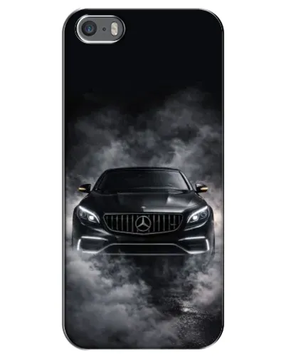 Чехол для iPhone 5 / 5s / SE с картинкой «Mercedes в дыму»