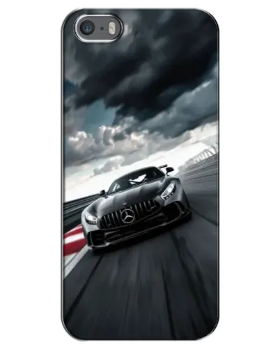 Чехол для iPhone 5 / 5s / SE с картинкой «Гоночный Mercedes AMG»