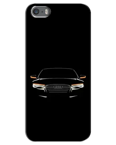 Чехол для iPhone 5 / 5s / SE с картинкой «Audi — ночной контур»