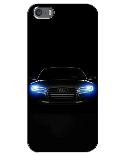 Чехол для iPhone 5 / 5s / SE с картинкой «Audi в неоне»