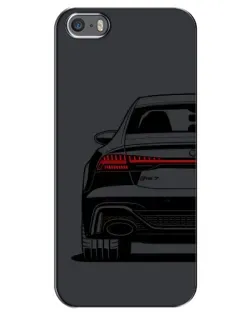 Чехол для iPhone 5 / 5s / SE с картинкой «Задняя часть Audi — арт»