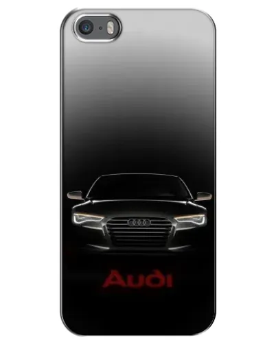 Чехол для iPhone 5 / 5s / SE с картинкой «Audi — градиентный контур»
