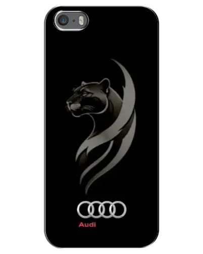 Чехол для iPhone 5 / 5s / SE с картинкой «Графика — пантера и Audi»