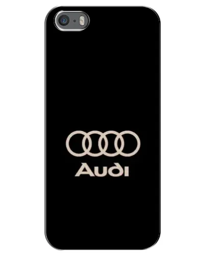 Чехол для iPhone 5 / 5s / SE с картинкой «Audi — золотой логотип»