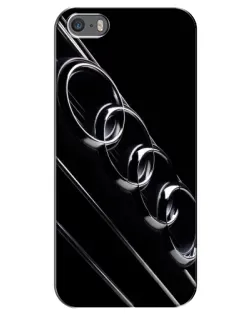Чехол для iPhone 5 / 5s / SE с картинкой «Audi — абстрактные кольца»