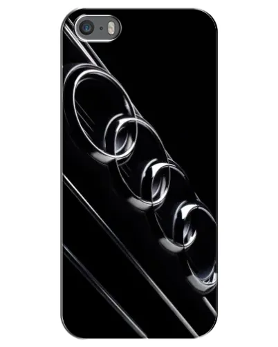 Чехол для iPhone 5 / 5s / SE с картинкой «Audi — абстрактные кольца»