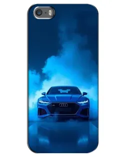 Чехол для iPhone 5 / 5s / SE с картинкой «Audi — голубая энергия»