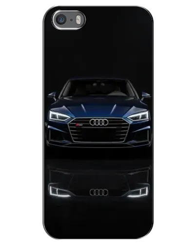 Чехол для iPhone 5 / 5s / SE с картинкой «Audi — ночное отражение»