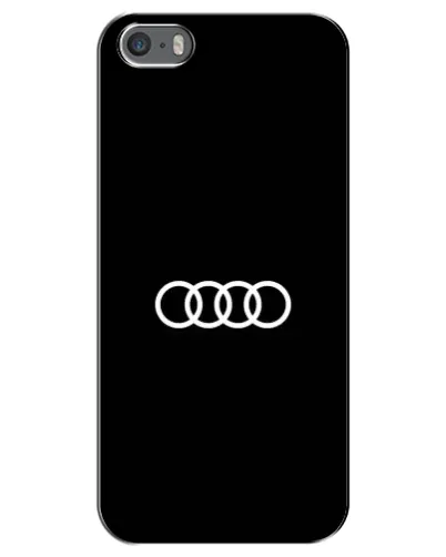 Чехол для iPhone 5 / 5s / SE с картинкой «Audi White Logo»