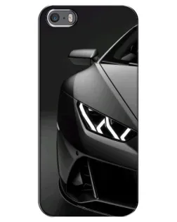 Чехол для iPhone 5 / 5s / SE с картинкой «Lamborghini фары детализация» Чехол для iPhone 5 / 5s / SE с картинкой «Lamborghini фары детализация»