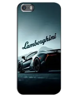 Чехол для iPhone 5 / 5s / SE с картинкой «Классическая надпись Lamborghini» Чехол для iPhone 5 / 5s / SE с картинкой «Классическая надпись Lamborghini»