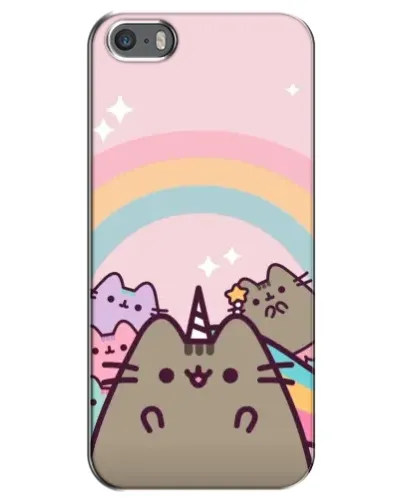 Чехол для iPhone 5 / 5s / SE с картинкой «Единорог Pusheen»